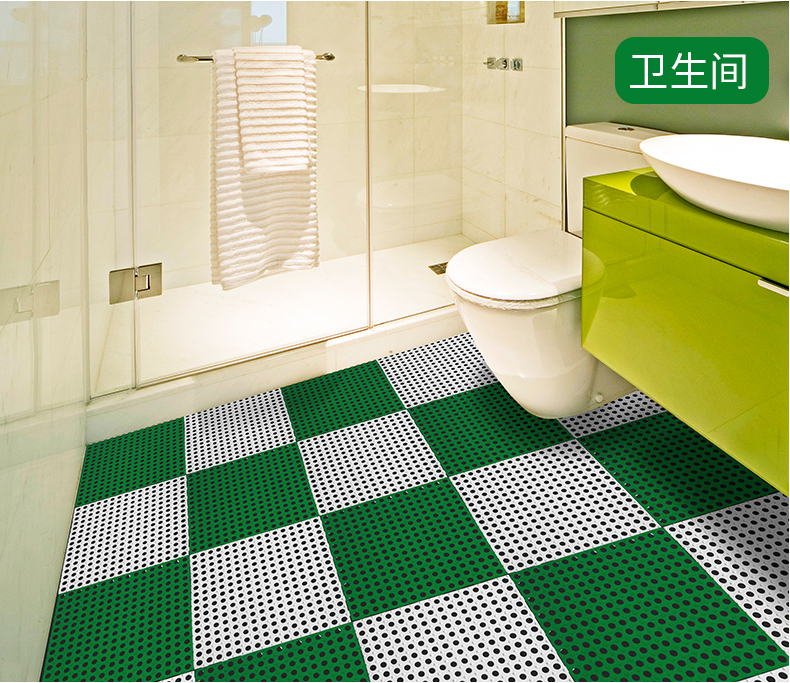 DIY phòng tắm phòng tắm vòi sen chống trượt mat nước thảm phòng tắm nhà vệ sinh có thể được cắt mat mat khâu mat thảm chùi chân cao cấp