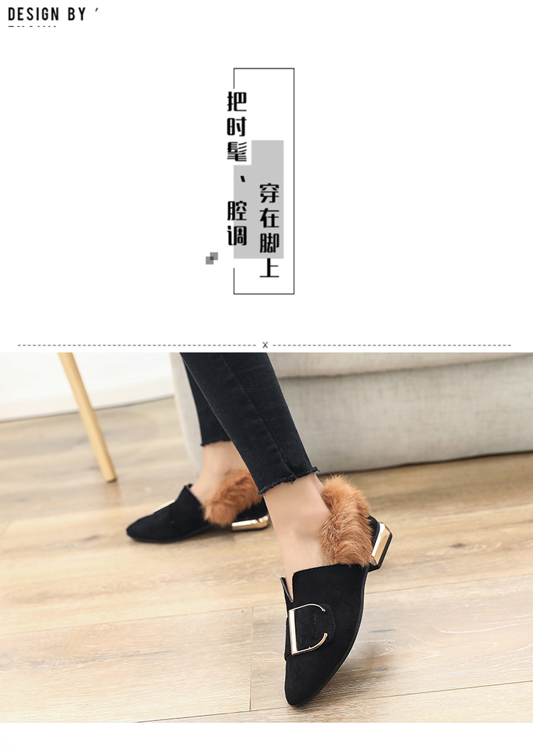 Mùa thu và mùa đông mới cộng với nhung Phiên bản Hàn Quốc của những đôi giày lười biếng hoang dã giản dị Phụ nữ mang giày đậu thấp để giúp giày đơn giày vnxk