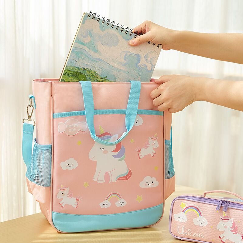 Student handbag Handbag Girls Carrying book bags Girls carrying books Bags Men Waterproof Fine Arts Bags Remedial classes Handbag Carry-on Girls Junior Girls Large Capacity Drawing Bags Teaching Aids Bags