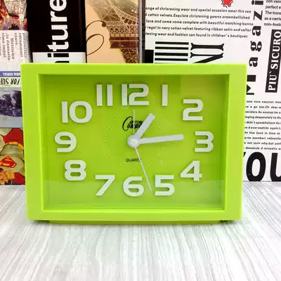 Kangba Silk creative alarm clock Mute fashion alarm clock Bed small alarm clock Student large font clock timing clock hanging watch