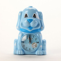 Creative cute cartoon dog shape small alarm clock Student children intelligent talking personality Bedroom bedside clock