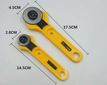 Hand-held round hob patchwork cloth cutter wheel knife cloth leather cutting tool lace cutting carpet round blade