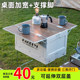 Outdoor camping storage box table folding camping car organizer car picnic box table trunk storage box