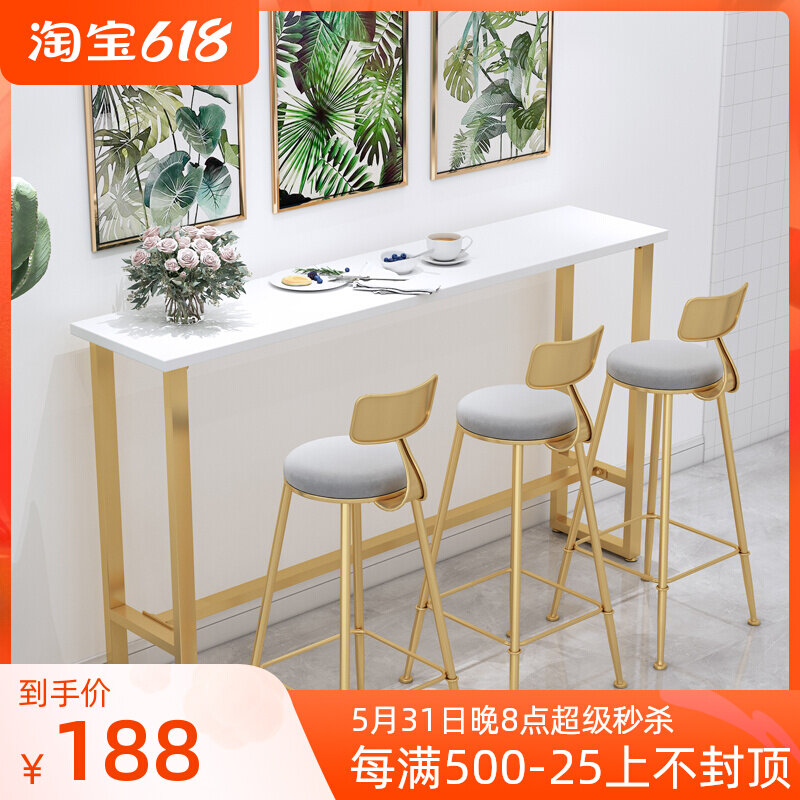 Bar Table Chair Group Full House With Dining Room Coffee Milk Tea Shop Table And Chairs Small Balcony Table Bar Table Bar Table High Foot Table