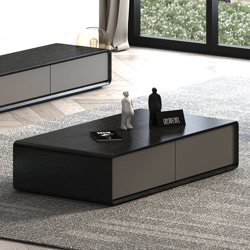 Nordic tea table TV cabinet combination modern minimalist square living room small family TV cabinet tea table light lavish furniture