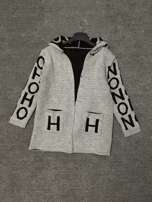 Wear small foreign trade tail goods within 110 kg women's letter lazy hooded sweater sweater