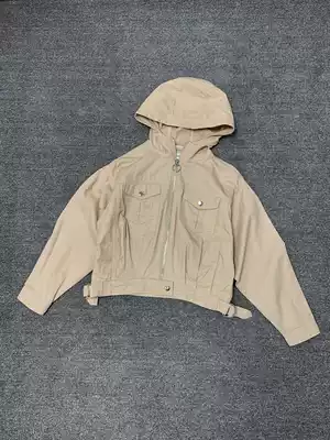 Spring new women's short jacket foreign trade original single tail goods loose and wild hooded thin short jacket jacket