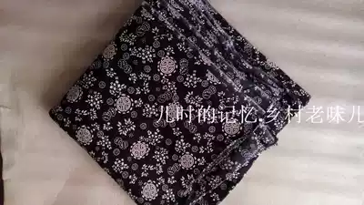 Leisure farm tablecloth curtains Cotton linen blue and white cloth Blue calico