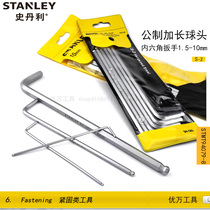 Stanley Tool Lengthened Ball Head Inner Hexagon Wrench Single S2 Inner Hexagon 1 5 2 2 5 3 4 5 6mm