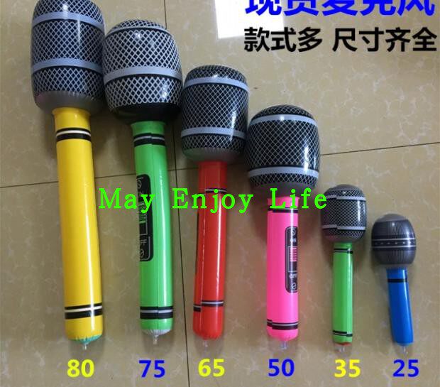 Microphone microphone PVC inflatable toys parent-child baby gift stage performance props simulation musical instrument