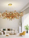 French-Style Alex Kravitz Restaurant Designer Modern Light Luxury Art Ginkgo Leaf Living Room Bar Chandelier