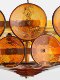 Italian Menker Living Room Designer Style French Retro Bedroom Brown Glass Chandelier Light Luxury Dining Room Lighting Fixtures