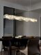 Crystal Dining Room Chandelier, Light Luxury Design, Simple Modern Dining Table, Dining Room Island, Creative and Unique Artistic Lighting Fixtures