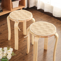 Warm plush round stool cushion winter non-slip round cushion chair seat cushion round stool cushion round stool