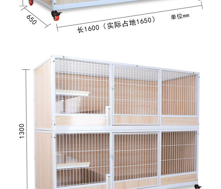 Mèo gỗ rắn lồng ba lớp kết hợp nhiều lớp mèo nhà nuôi mèo lớn giao phòng sang trọng nuôi dưỡng mèo biệt thự - Cat / Dog hàng ngày Neccessities