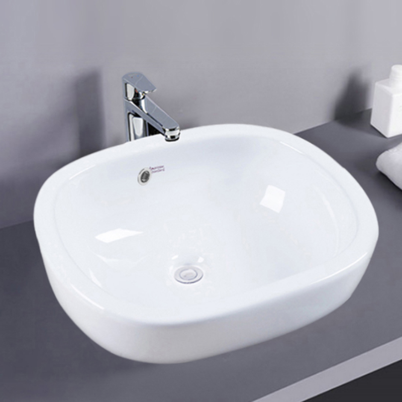 American bathroom cleaning appliance Makeup Room Marble Terrace Basin Ceramic Washbasin Home Washbasin Single Sink 0626