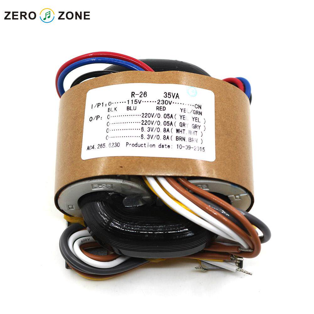 Zelo-domestically produced oxygen-free copper 35VA Double 220V Double 6 3V 35W R Type Transformer