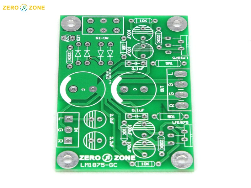 Zelo power amplifier-GC version double track LM1875 power amplifier PCB empty plate biliary power amplifier PCB