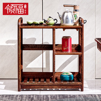 Take Fortune Chicken Wing Wood Tea Waterboard Mobile Tea Truck with Built Tea Car Distribution Magnetic Furnace Redwood Tea Table Tea