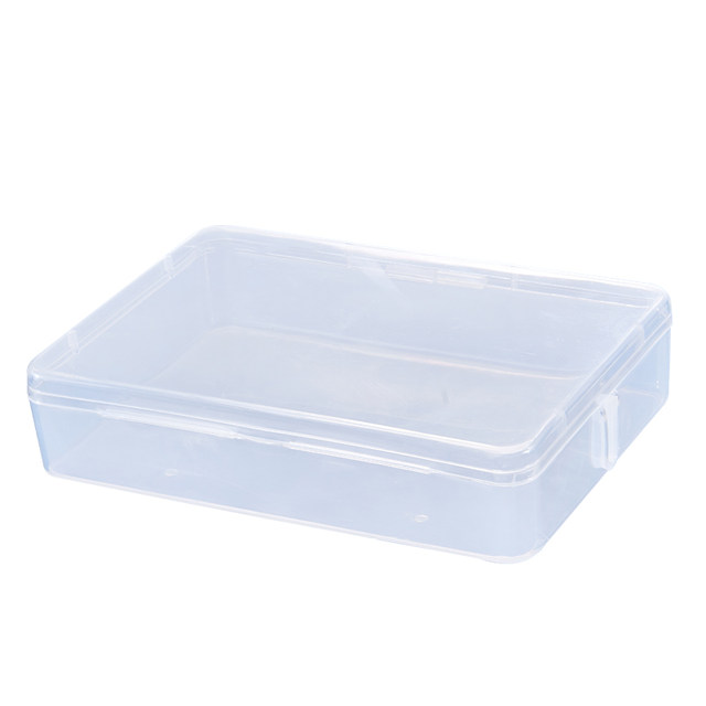 Disposable mask storage box dust-proof storage box portable transparent plastic mouth box cover household storage box