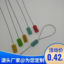 HOT tighten steel wire seal disposable transport blockade container logistics container customs anti-theft buckle tie