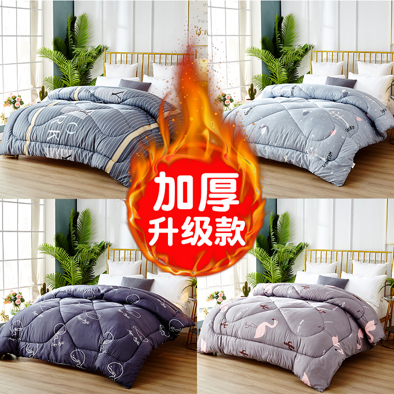 Quilt Winter quilt thickened warm winter single student dormitory spring and autumn air conditioning quilt double space quilt quilt core
