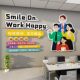 Office entrance image wall inspirational slogan PVC