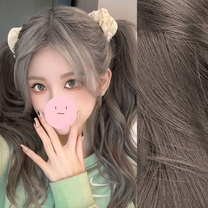 Linen Tea Brown Dye Hair 2021 Pop color Xianbai yourself at home Dyed Foam Plant Pure Cream Female Summer