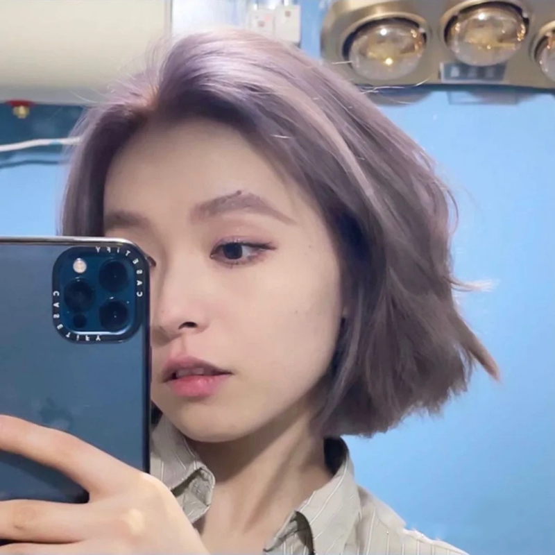 Milk Tea Purple Grey Hair Dye Yourself At Home Dyed Foam Plant Natural Pure Cream Woman No Stimulation Brand