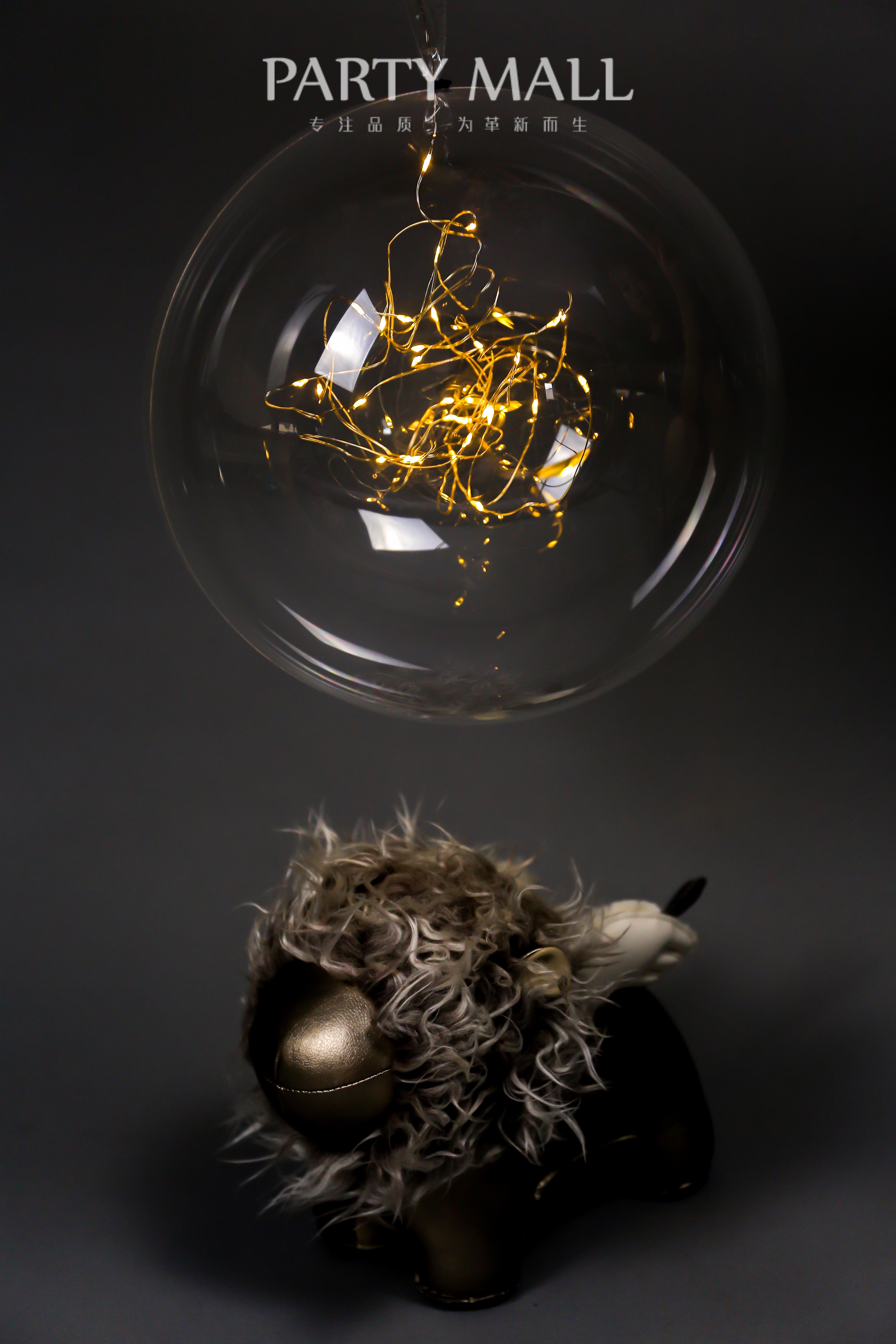 Warm white LED copper wire light string romantic small fresh wedding supplies birthday party holiday dessert table decoration props