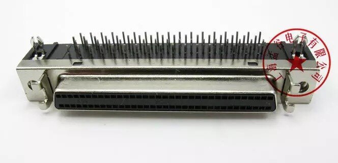 Meng Leitsut SCSI 68PIN90 degree plugboard DB type 68 core bending foot inserts for welding plate type connector