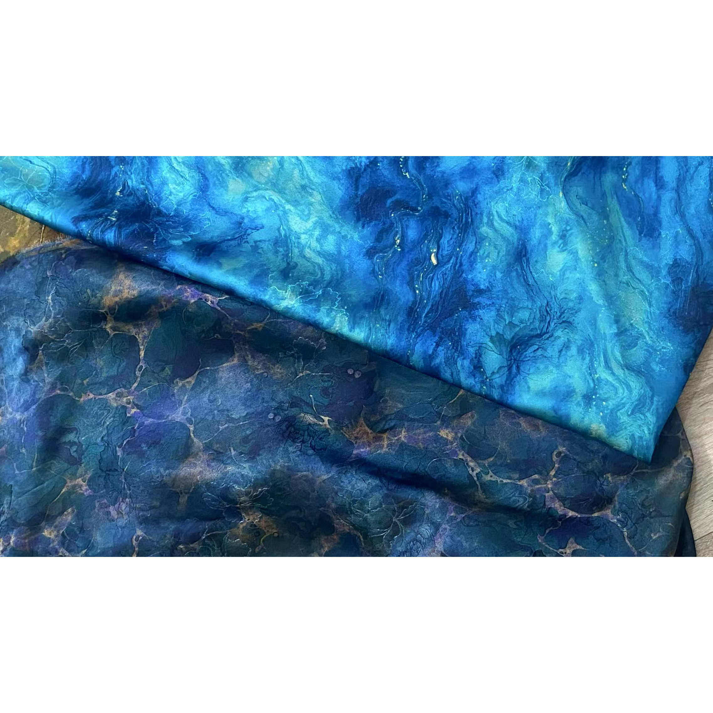 25年必买！蓝海植物真丝香云纱花萝面料新中式连衣裙，穿出东方高级感-丝绸布料-淘宝好物网, image size:2275x2275