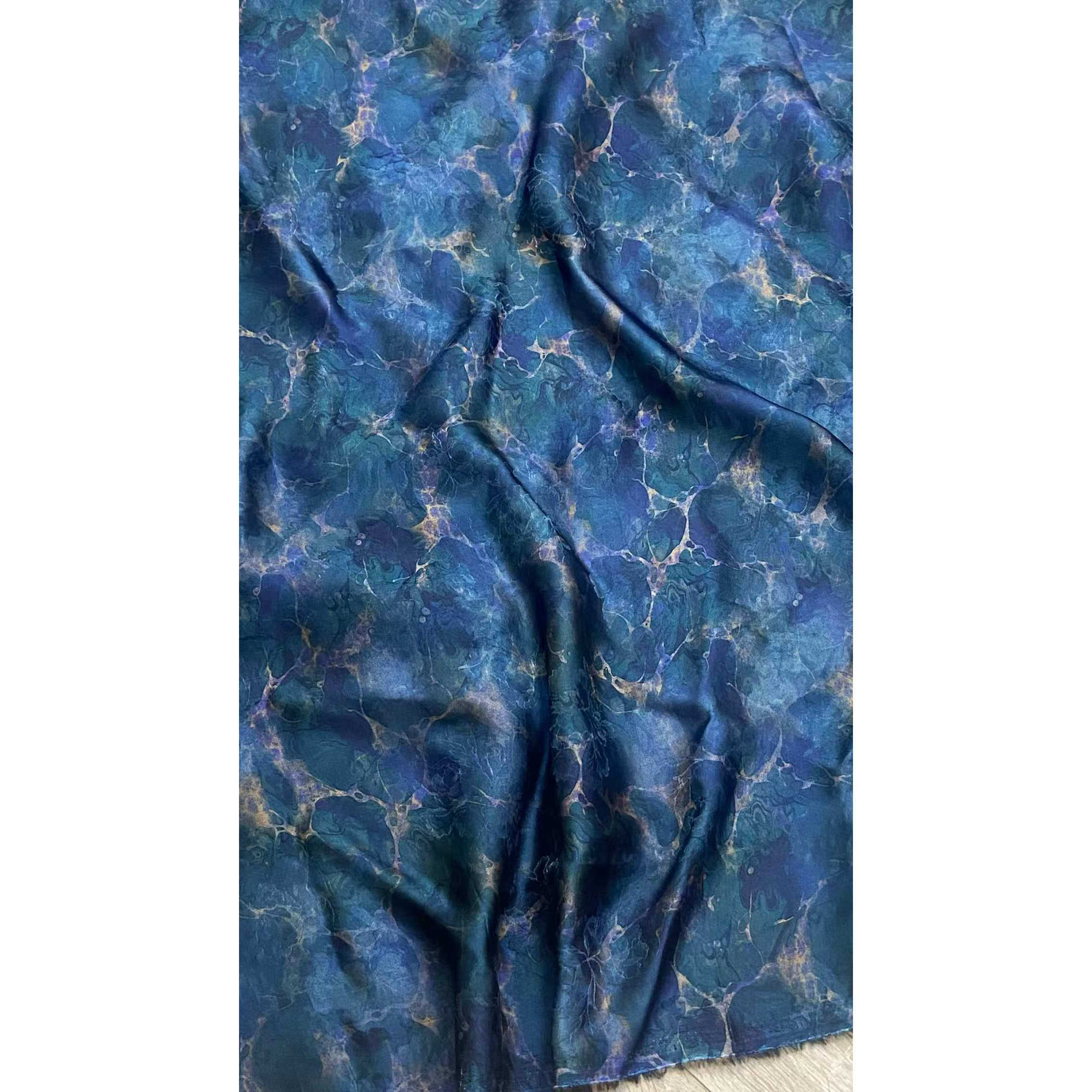 25年必买！蓝海植物真丝香云纱花萝面料新中式连衣裙，穿出东方高级感-丝绸布料-淘宝好物网, image size:2275x2275