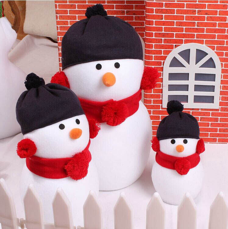 Running Deer Christmas Festival Boy Christmas Scene Arrangement A Three-Mouthed Set Prop Plush Paparazzi Christmas Old Man Snowman