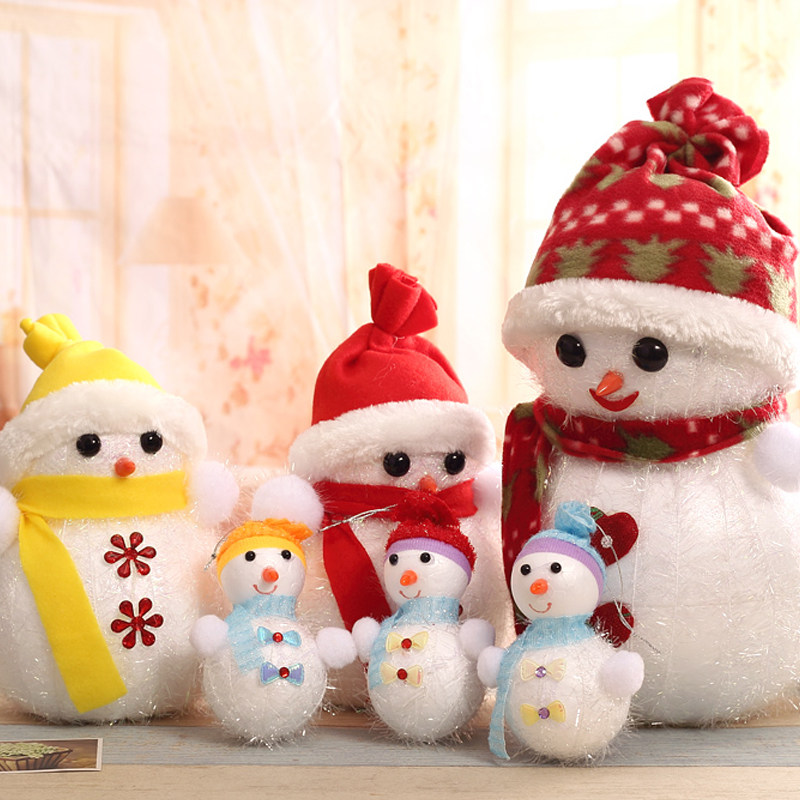 Running Deer Christmas Doll Christmas Decorations Foam Christmas Snowman Gifts Christmas Tree Pendant