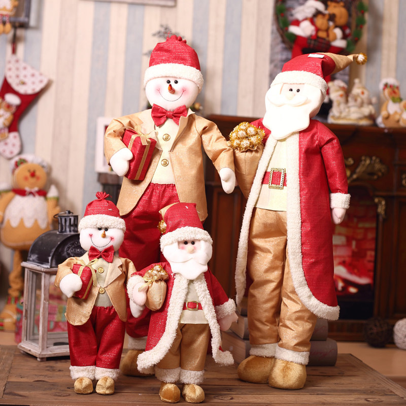 Mercedes Christmas Doll Mendy Christmas Tree with Scene Festival Creative Golden Old Man Scroll