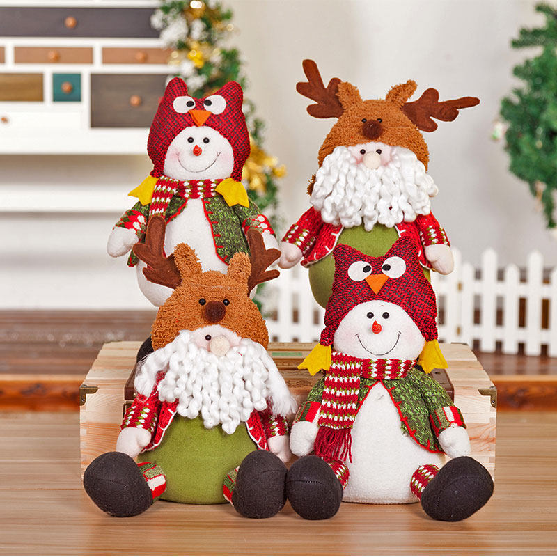 Christmas Decorations Christmas Old Man Snowman Snowman Paparazzi Shop Window Decoration Swing Accessories Creative Christmas Doll Gift