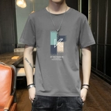 Тонкая шелковая футболка с коротким рукавом, свободный крой