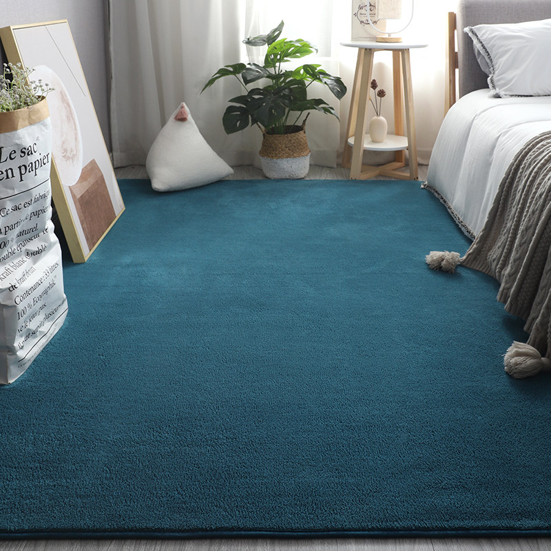 Bedroom short plush carpet thickened with bunk bed Bedside Blanket Balcony Cloister room with machine washroom Dining Room Tea Table Mat