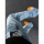 светло-голубые джинсы cleanfit с рисунком молнии, мужские брюки American high street vibe, постиранные брюки micro-la scimitar mini 1