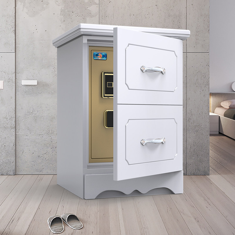 Tiger brand modern minimalist safe bedside table invisible 60cm high hidden built-in official safe home anti-theft all-steel small large-capacity smart bedroom bedside safe box