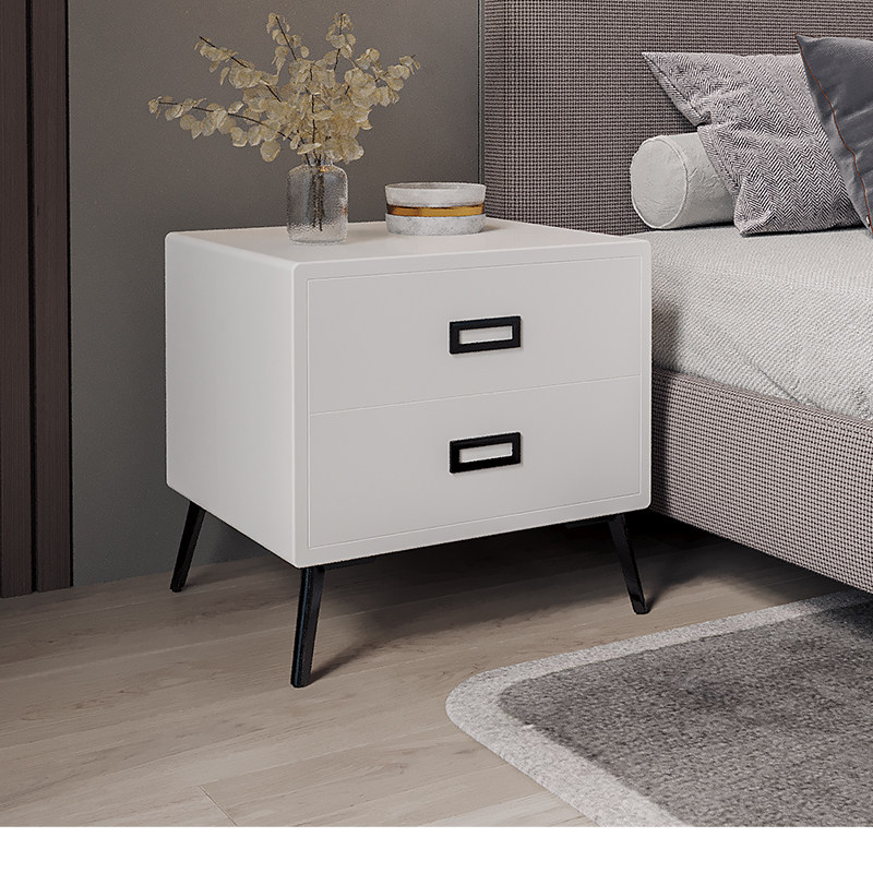 Tiger brand new modern light luxury solid wood safe box invisible 50cm high with hidden drawer intelligent anti-theft bedside table integrated fingerprint password home bedroom safety products small and medium