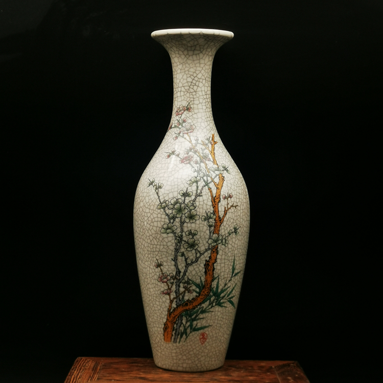 大清乾隆手絵パステル花鳥紋梅瓶一対作り古仿古瓷古玩骨董コレクション復古置物 大清乾隆手絵パステル花鳥紋梅瓶一対作り古仿古瓷古玩骨董コレクション復古置物