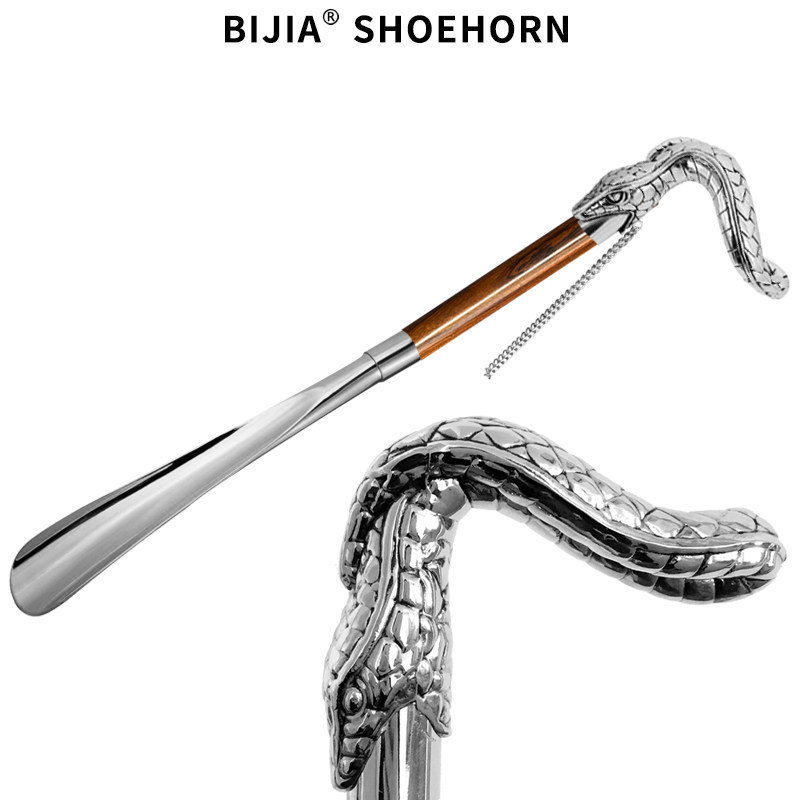BIJIA red sandalwood long handle upscale shoe pumping silver for snakes shoes plucked handmade shoeware shoes to get their home shoes down-Taobao