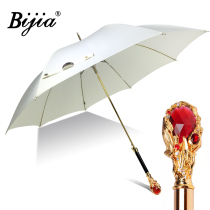 British BIJIA Golden Ruby parasol luxury retro umbrella pure white princess gentleman umbrella UV protection