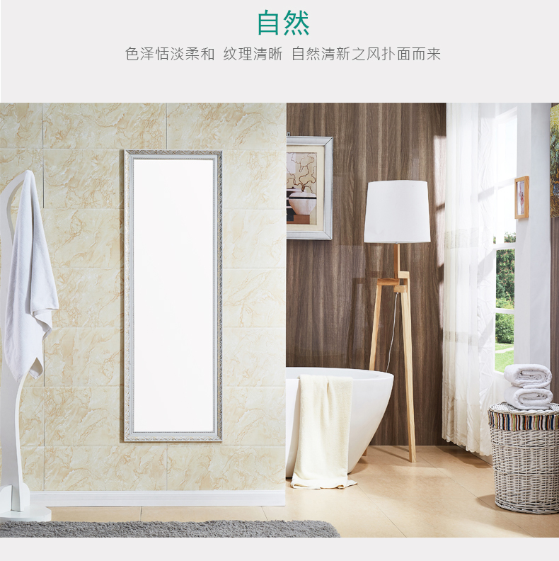 Huashen phong cách châu Âu chạm khắc gương treo tường phù hợp gương gương tường gương lớn sàn gương gương chiều dài đầy đủ tùy chỉnh gương - Gương gương lavabo