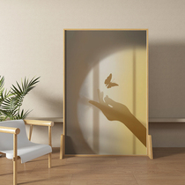 Screen partition living room mobile modern minimalist office entrance door blocking bedroom home custom double-sided seat screen