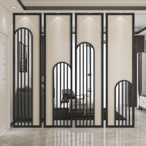  Screen partition Living room modern simple occlusion bedroom folding mobile entrance household entry door Light luxury solid wood folding screen