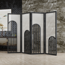  Screen partition Living room folding mobile occlusion bedroom modern simple entrance New Chinese office solid wood folding screen