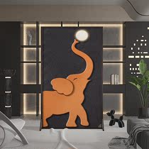 Elephant screen partition living room modern light luxury mobile blocking office entry door bedroom solid wood small seat screen